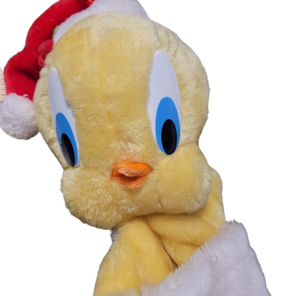 Vintage Warner Bros. Unisex Kids 1990's Looney Tunes Tweety Bird Stocking Hanger - Picture 2 of 4